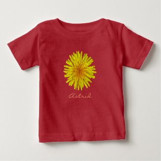 Summer Sunny Yellow Dandelion Flower on any Color