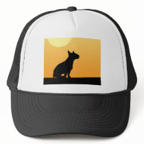 Summer Sunset Bull Terrier Trucker Hat
