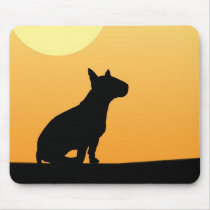 Summer Sunset Bull Terrier Mouse Mats