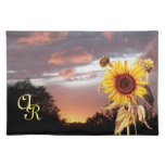 SUMMER SUNSET MONOGRAM PLACE MAT