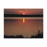 Summer Sunset Over the Lake postcard