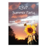 SUMMER SUNSET PARTY RSVP INVITATIONS