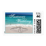 Summer Sweethearts Tropical Wedding stamp