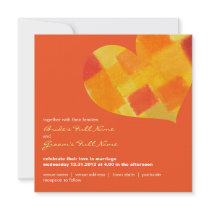 Summer tango Square Wedding Invitation