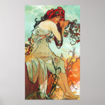 Summer, The Seasons, Mucha Posters