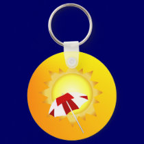 Summer Time Beach Keychain