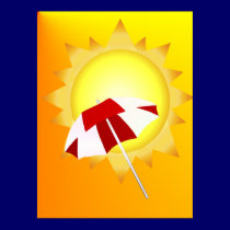 Summer Time Beach Poster posters