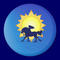 Summer Time Horse Magnet