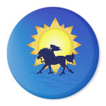 Summer Time Horse Magnet