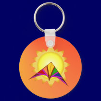 Summer Time Kite Keychain