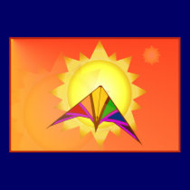 Summer Time Kite Poster posters