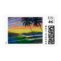 summer-time-sunset-west-mau postage stamps