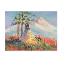 SUMMER TIPI CAMP  by SHARON SHARPE postcards