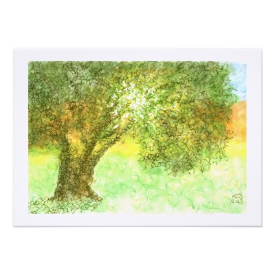 Summer Tree Aleph Bat/Bar Mitzvah  Invitation