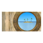 summer vacation at the sea customized photo card