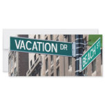 Summer Vacation Beach Street Signs rack cards