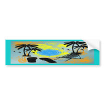 Summer Vacation Bumper Sticker
