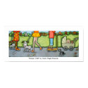 Summer Walk With Dogs and Cats Poster posters