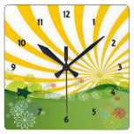 Summer Wall Clock