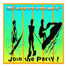 Summer - Water Sports Invitation