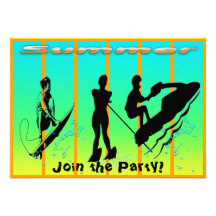 Summer - Water Sports Invitation