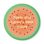 Summer watermelon circle magnet party favor
