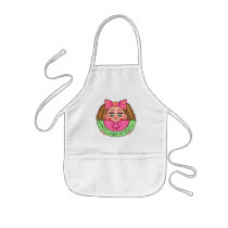 Summer Watermelon Girl Kids Apron