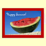 Summer Watermelon Greetings cards