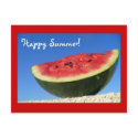 Summer Watermelon Postcard postcard