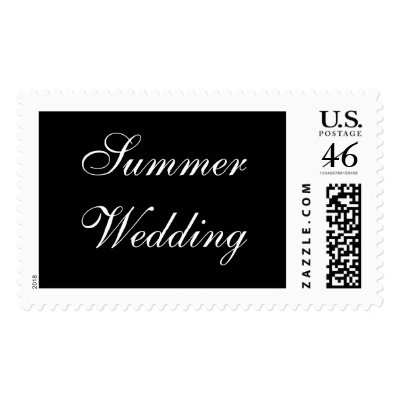 Summer Wedding Formal Postage Stamp