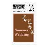 Summer Wedding In Brown Postage