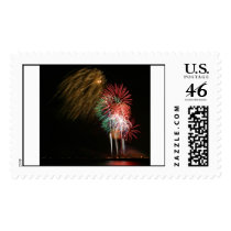 Summerfest fireworks on Milwaukee's lakefront postage by hammsailor Summerfest fireworks on Milwaukee's lakefront postage