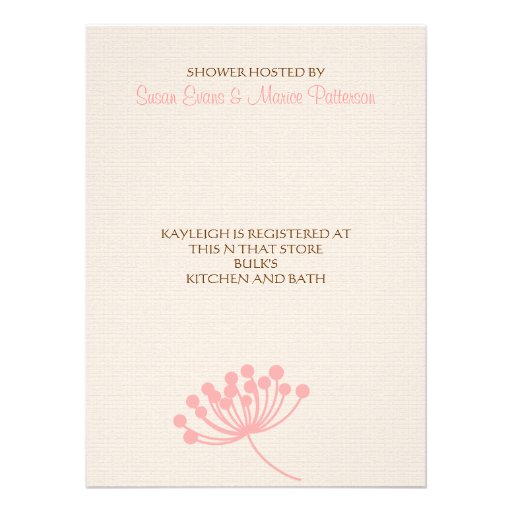 Summer's Dream Bridal Shower Invitation
