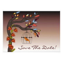 Summers End Save The Date Personalized Invite