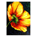 Summer's End (Yellow Poppy) ACEO Art Trading Cards Business Card Templates