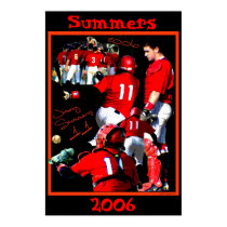 Summers Freshman Baseball Poster posters by picturepizzazz Summers Freshman Baseball Poster posters