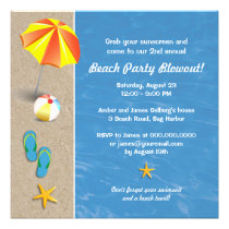 Summertime at the Beach Party Invitation