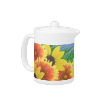 Summertime Flowers Teapot teapots