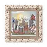 Summertime Fun Country Teddy Bears Magnet