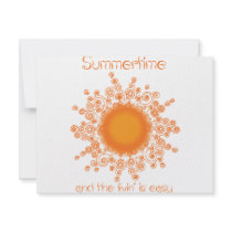 summertime personalized invitation