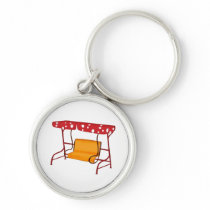 Summertime Patio Glider Seating Keychain