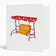 Summertime Patio Glider Seating Vinyl Binders