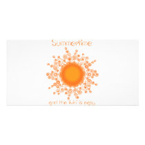 summertime custom photo card