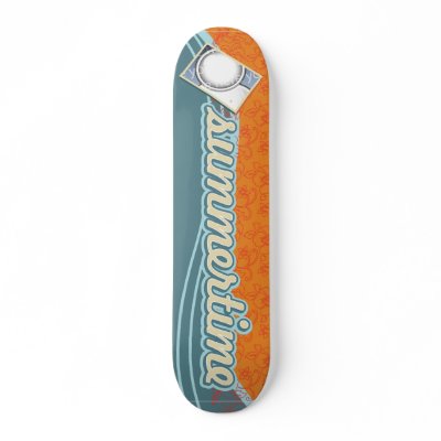 summertime template skate board decks by zazzleskateboards