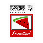 Summertime Watermelon Red Postage Stamps
