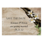 Summertime Wedding Save The Date Business Card Template