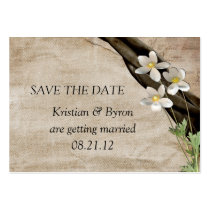 Summertime Wedding Save The Date business cards