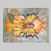 Summoning Fire Fairy Postcard postcards