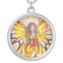 Sumning Fire Fairy Necklace
