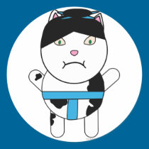 Sumo Kitty Sticker stickers
